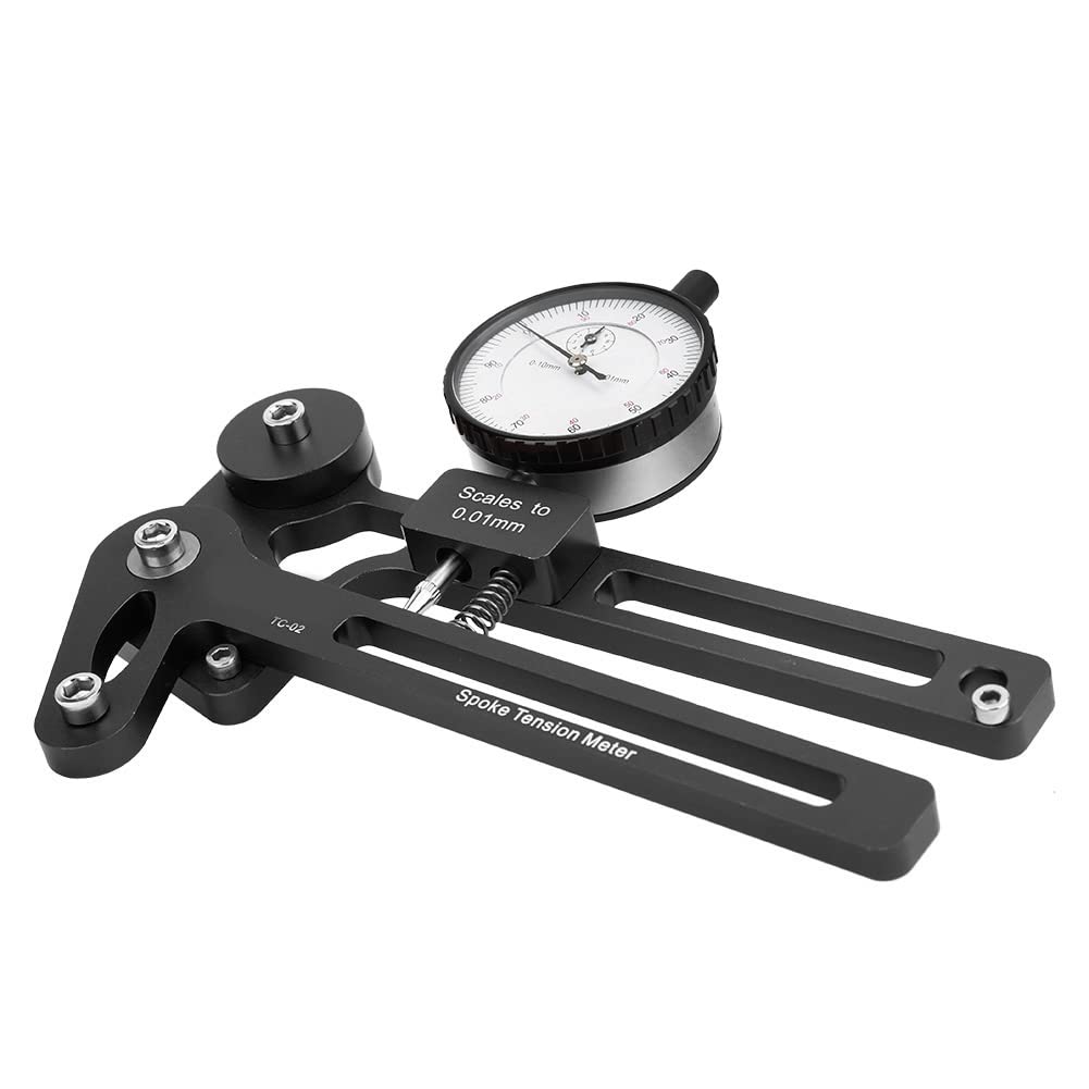 FLEXMAN Medidor de Tensión para Bicicletas, Aleación de Aluminio, Herramienta de Medición para Radios de Ruedas, para Amantes de las Bicicletas Deportivas al Aire Libre, Bicicletas