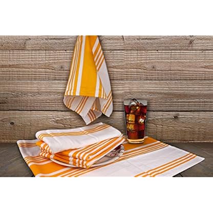 Urban Villa Trendy Stripes Küchentücher, Geschirrtücher aus 100% Baumwolle, (Größe: 51X76 CMS) Gelb/Weiß… – Bild 9
