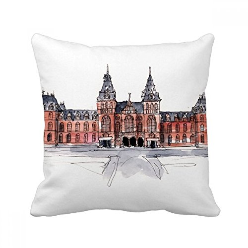 Coussin Corée du Sud multicolore imprimé avec insert amovible - 2