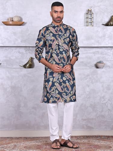 Image of MANQ Men Ethnic Motif Kurta - Occasion Outfit