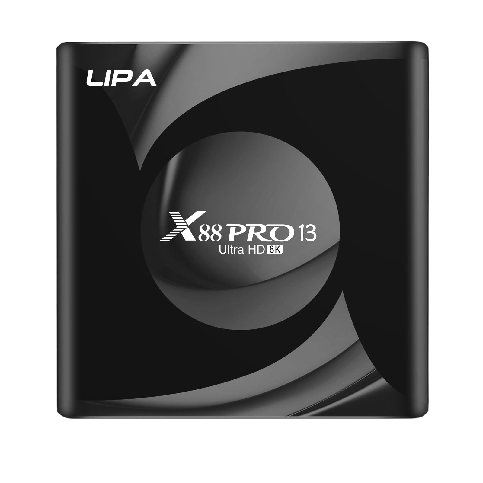 Lipa X88 Pro 13 TV Box 4-64 GB Android 13 -Mediaplayer With Kodi, Netflix and Playstore-8K decoder - Apps via Playstore and Internet - Wifi and Ethernet - Dolby Sound - Bluetooth