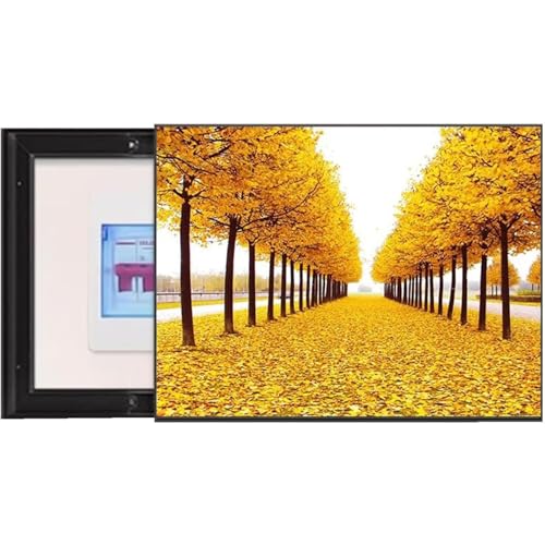 Quadro di distribuzione di energia elettrica Wall Art, scatola di contatore decorativa scorrevole, pannello orizzontale, cucina, camera da letto, moderno accento da parete