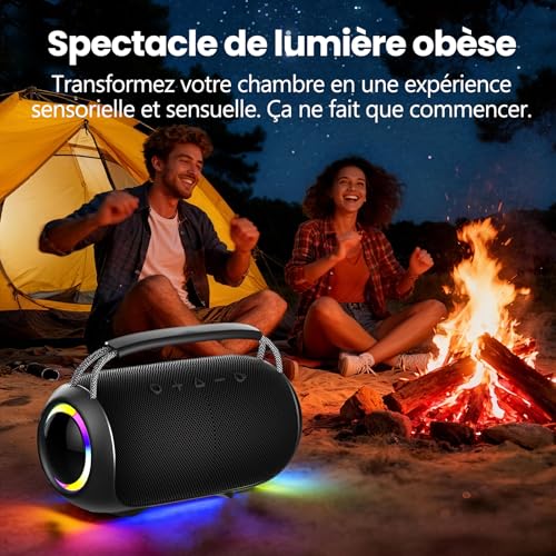 Enceinte Bluetooth sans fil portable d'extérieur pour musique clé USB et TF