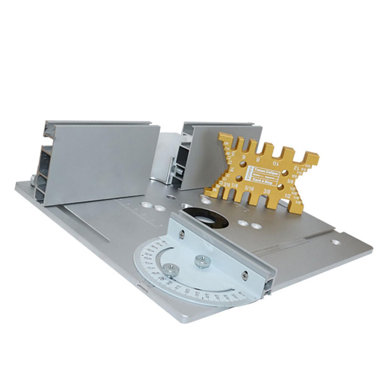 Akozon Płytka Wkładka Stołu Routera Zestaw 4 Sztuk ze Stopu Aluminium do Frezowania Drewna Przycinanie Grawerowanie 240x200mm Pasuje do Większości Stołów Routerów (zestaw 4)