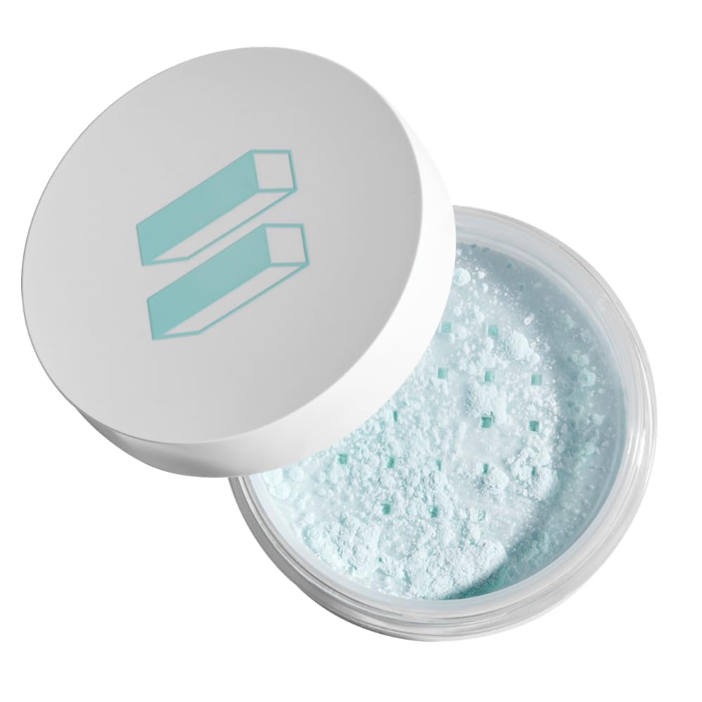 Spirulina Zinc Treatment Loose Powder - Lightweight Matte Oil Control Makeup Setting Powder with Zinc PCA & L-Carnitine for Oily Skin