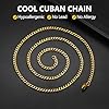 PROSTEEL Stainless Steel Necklace Women Men 3mm 22 inch Fashion Cuban Curb Link Chain Necklace Golden Cool Chains #1