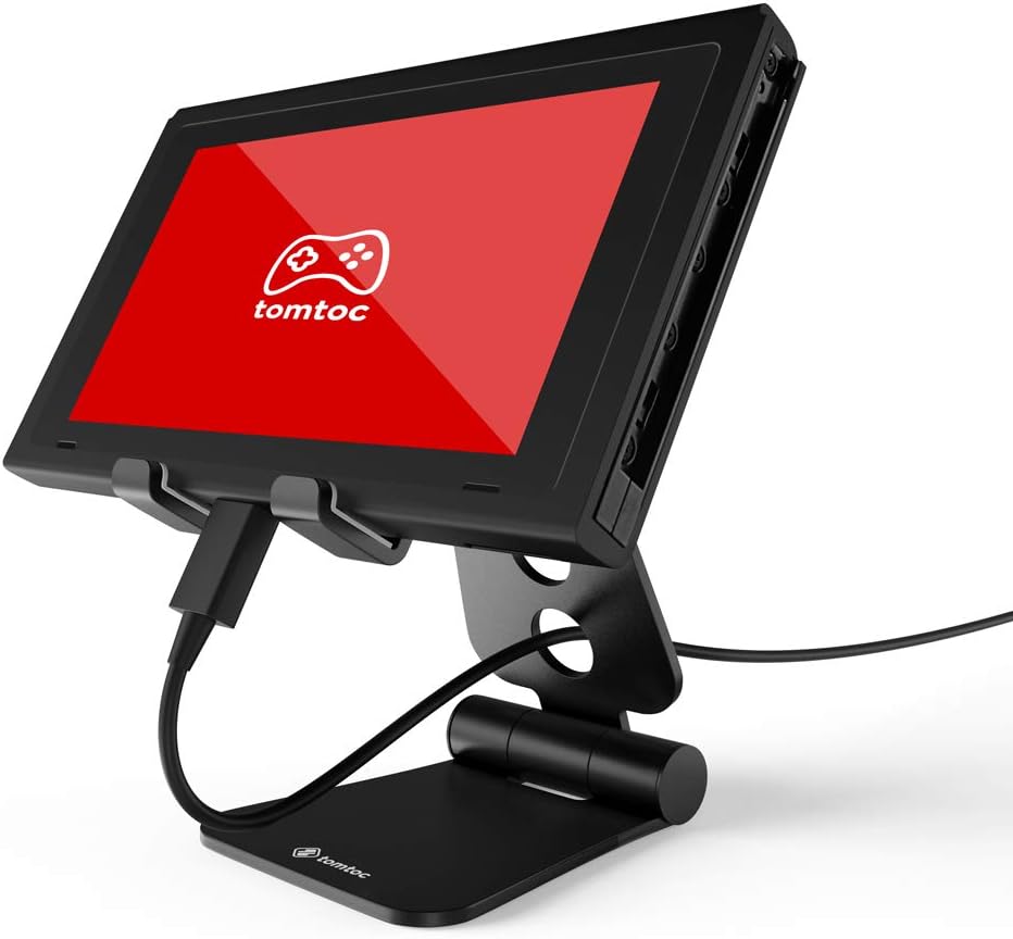 tomtoc Swtich Stand for Nintendo Switch, Game Console Playstand iPhone Holder, Samsung Galaxy and other up to 8-inch Smart Phones and Tablets