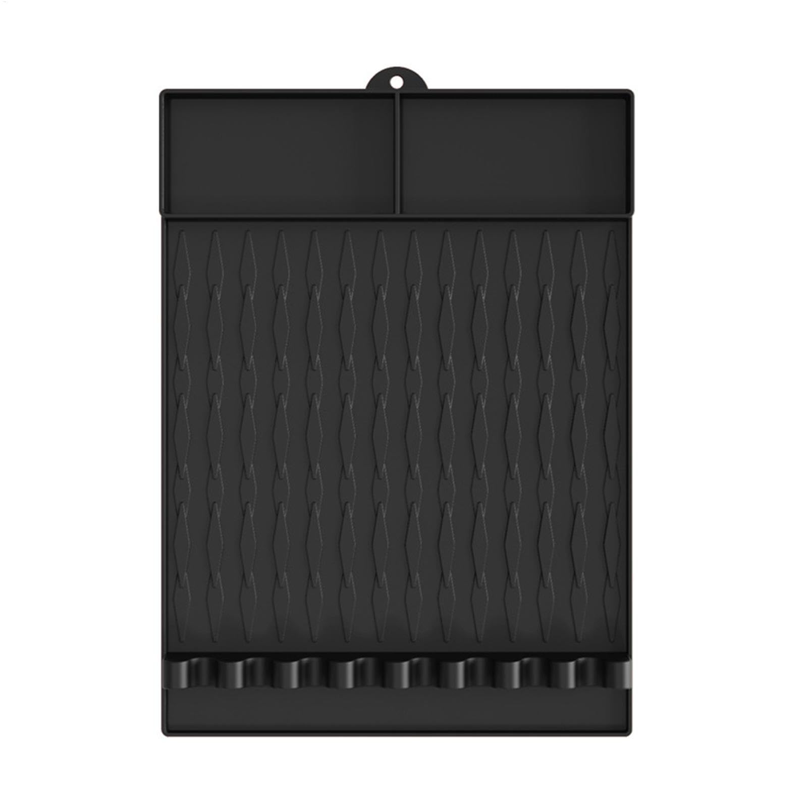 Alfombrilla de silicona para espátula con soporte para cubiertos reutilizable y lavable