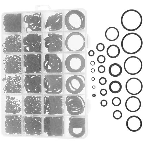 SOLUSTRE 1020Pcs Ring Assortment Set Gasket Washers for Automotive Plumbing and Industrial Applications Sealing with Wear Resistance