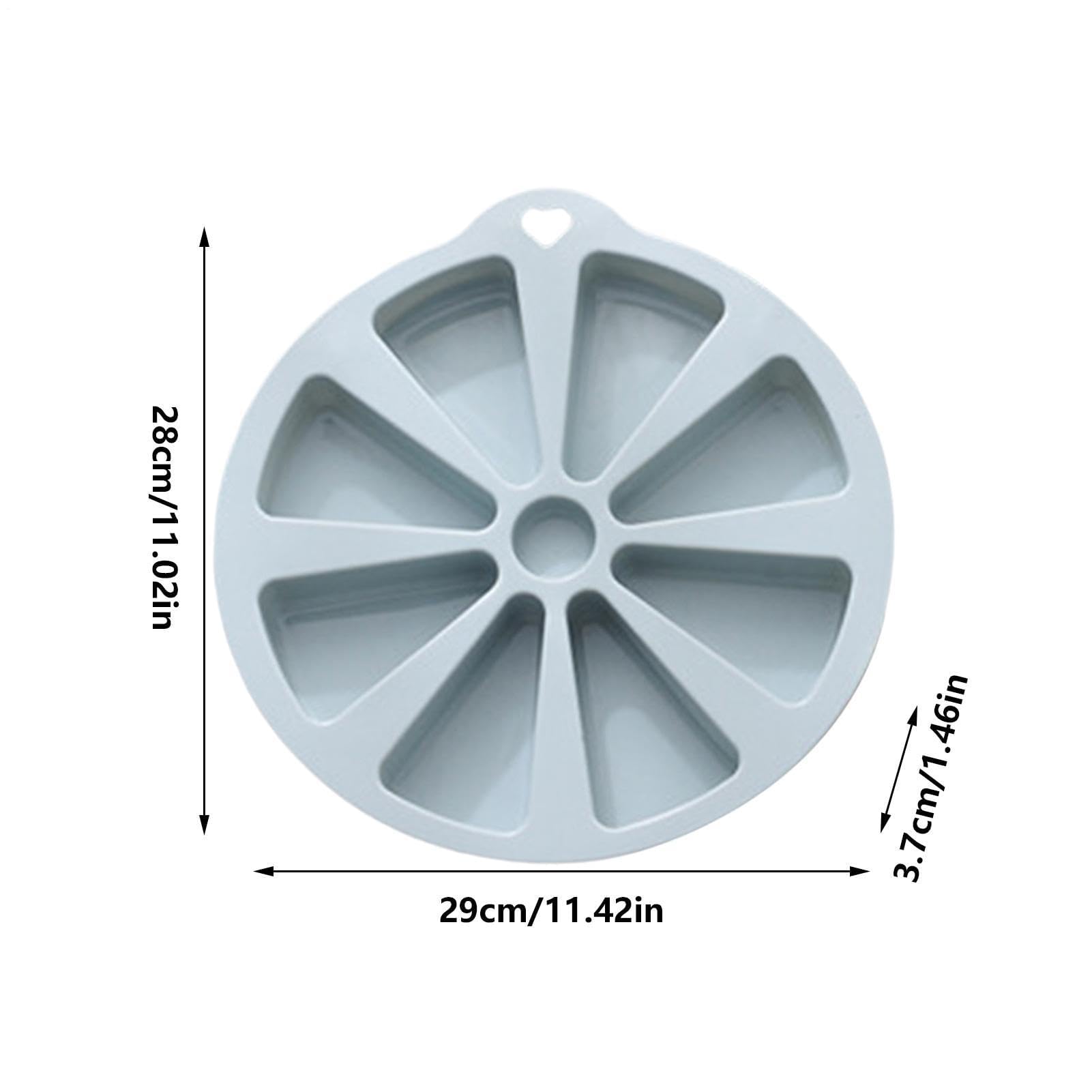Molde triangular de 8 cavidades para horno y freidora de aire caliente