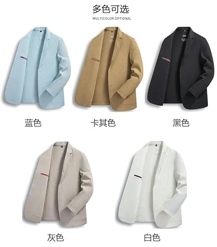 Terno de verão masculino formal para negócios casual masculino, Cinza, GG