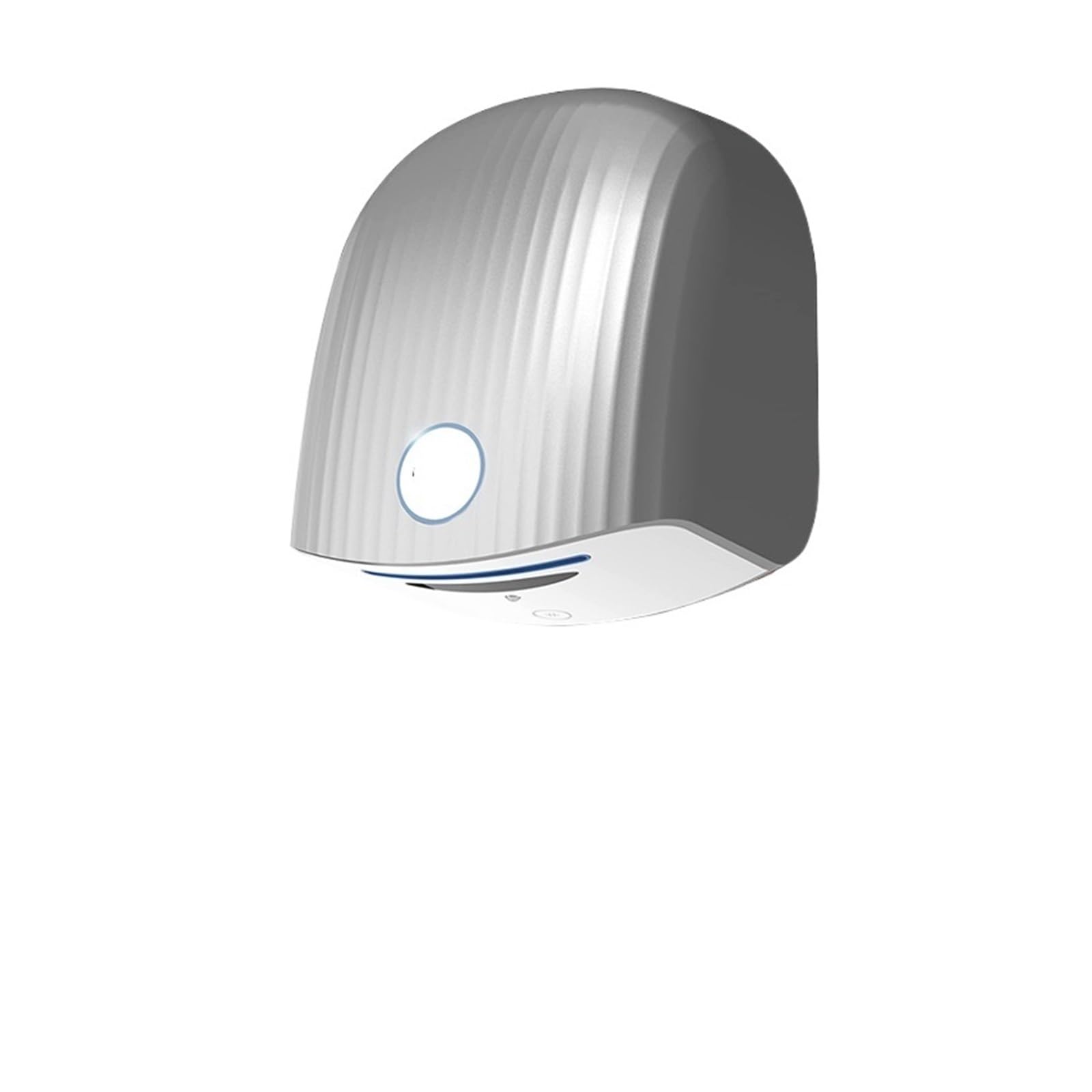 Automatyczne suszarki do rąk, komercyjna suszarka łazienki Kompaktowa elektryczna na powietrze dla przemysłu domowego gorąco i zimno, Artykuły łazienkowe(Silver)