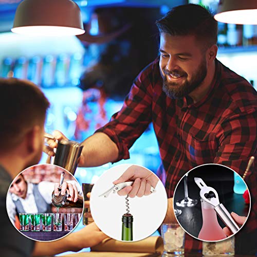 Songway 13-delige RVS Cocktail Making Set met Muddler, Jigger, Pourer, Kurkentrekker, Zeef, IJssongs, Lepel, Flesopener… - Afbeelding 5