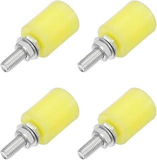 4Pcs Slide Gate Guide Rollers, Nylon Rollers Gate Support Assembly, Universal Sealed Ball Bearing Rolling Gate Guider for Sliding Door, 32x40mm