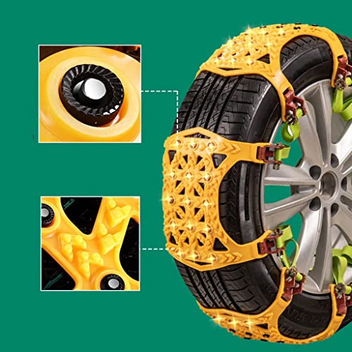 Cadenas de nieve para coche con sistema de ajuste antideslizante 6