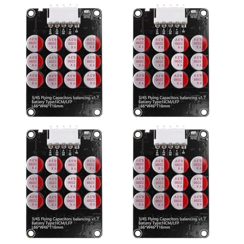 Bloepum 4X 5A 3S 4S Active Equalizer Balancer Lifepo4/Lipo/Lto Battery Energy Capacitor