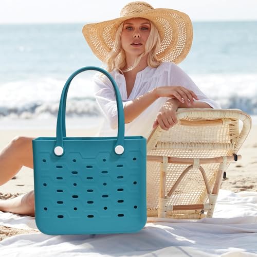 Bolso de playa grande para mujer portátil y transpirable 2