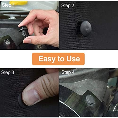 100Pcs Car Body Trim Clips, Car Retainer Clips, Auto Body Bumper Fender Retainer Clips Liner Fixed Clips Fasteners Tool, Universal Car Auto Body Fastener Rivet Trim Clips with Panel Removal Tool