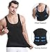 PHCOMRICH Men's Compression Shirt，Workout Vest，Tummy Control Undershirts，Gynecomastia Compression Shirts(Black, S)