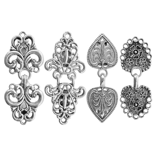 vintage shirt clip - dress cinch cape sweater cardigan shawl cloak clips for women - 4pc