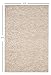 S & L Homes 100% Wool Hand Woven Chunky Knit Popcorn Rug - Beige Contemporary Area Rug for Living Room Bedroom (6' x 9' - Beige)