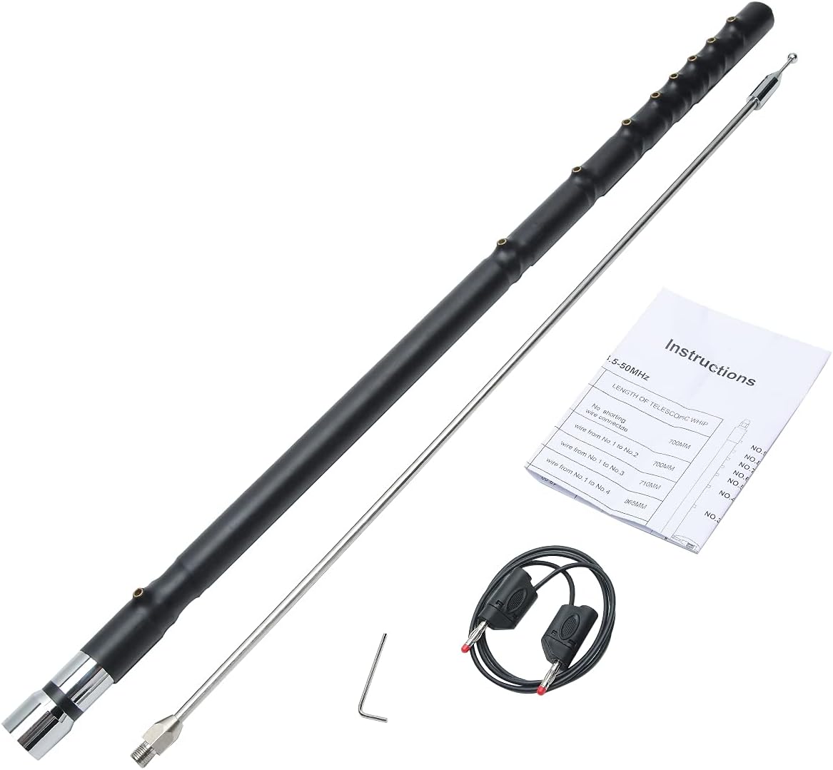 All components included in the ABBREE HF-3 antenna package