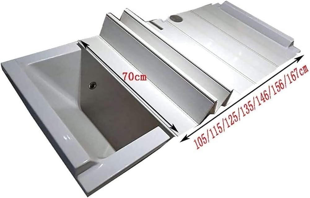 Bath Cover Bathtub Cover Anti-dust Dust Board Bathtub Insulation Cover PVC Foldable Bathtub Cover Bathtub Tray (Size : 115800.6cm) (156 * 70 * 0.6cm)