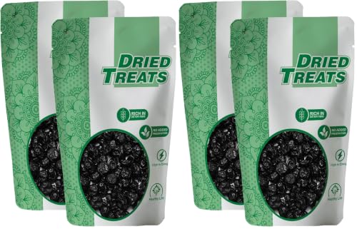 Image of Dried Treats Dried Fruits Nuts And Seeds (Dried Blueberry Plum, 400 Gram (2X 250 Gram)) (Pack of 2)