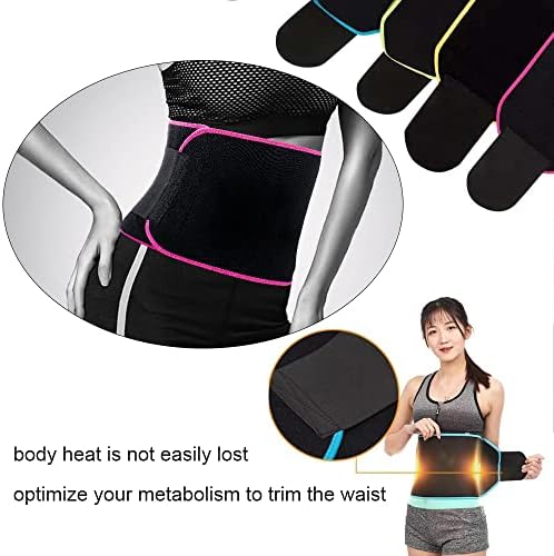 MaannauYL Waist Trimmers the Lightweight Sweat Belts Firm and Flexible Sports Girdle for Cardio Activates Pink
