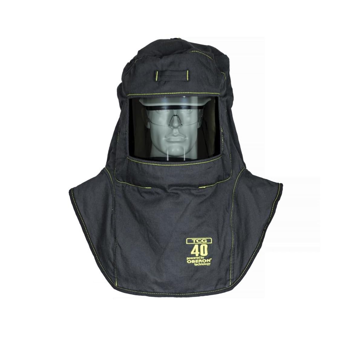 Oberon Arc Flash Hood with A4 Adapter - 40 Cal - Includes Hood, Hard Cap and A4 Adapter - TCG Series