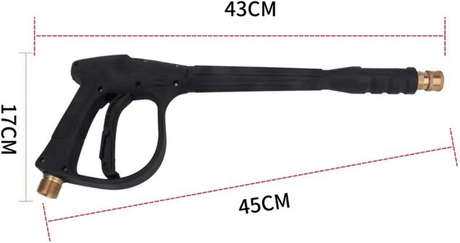 Brass Construction Car Wash Nozzle Tool 4 Sprayed Patterns Ergonomic Handle Suitable for Garden Washing Outdoor Use Multiple Angled Sprayed Wash