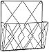 Support Mural pour Porte-revues, étagères Noires, Organisateur de Stockage de journaux, fichiers en Fil métallique, décoration d'étagère, Noir Fashion Design