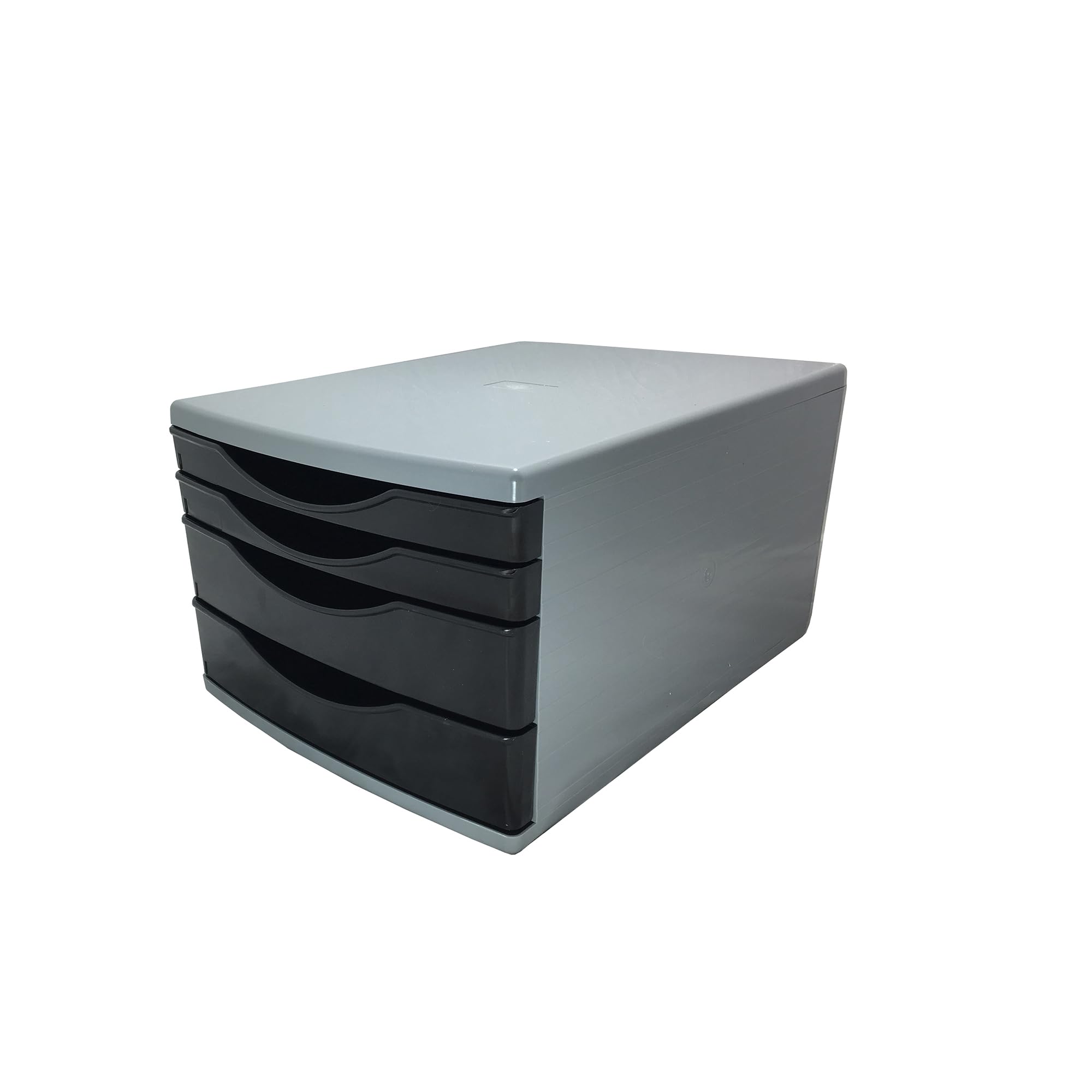 Deflecto® Black Desk Drawer Set featuring 2 x 30mm and 2 x 60mm Drawers - A4 Storage