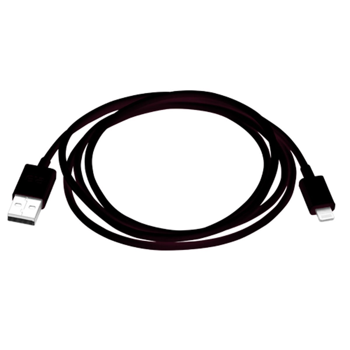 PureGear Charge-Sync Cable for Apple Lightning Devices 6' – Black