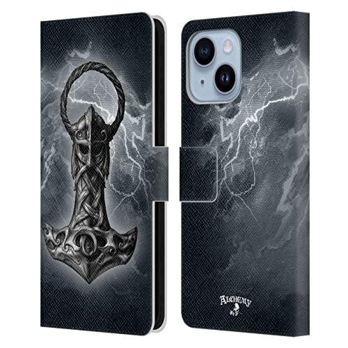 Étui Alchemy Gothic Marteau de Mjolnir pour iPhone 14 Plus idéal lors de vos concerts