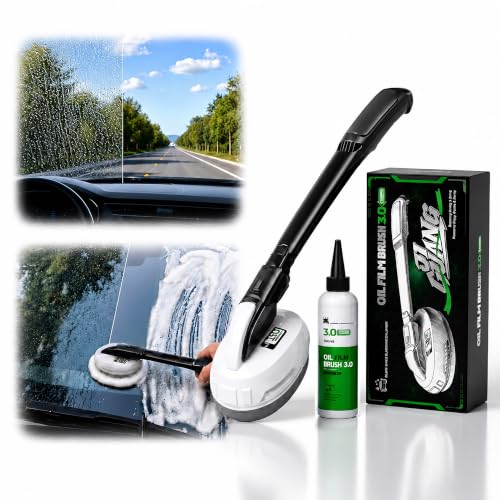 BITYODD Car Window Oil Film Remover, Oil Film Cleaning Brush for Windshield