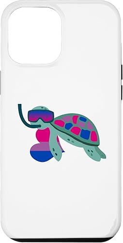 Miniatura 10 de Funda para iPhone 14 Pro Linda Tortuga Bisexual Bandera Corazón Sutil LGBT Bi Gay Pride