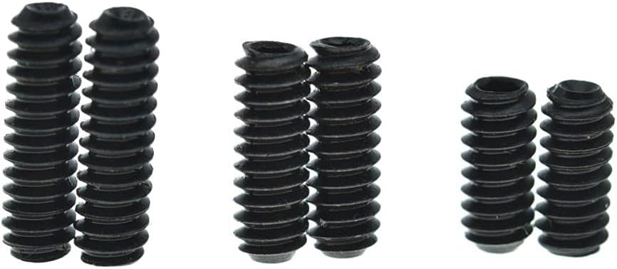 KAISH 50x Metric M3x6 Black Guitar Bridge Saddle Height Adjustment Screws for Stratocaster/Telecaster, Metric M3x6mm - Image 5