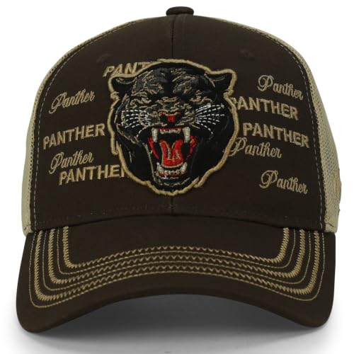 Image of Trendy Apparel Shop Animal Design Square Embroidered Snapback Trucker Cap