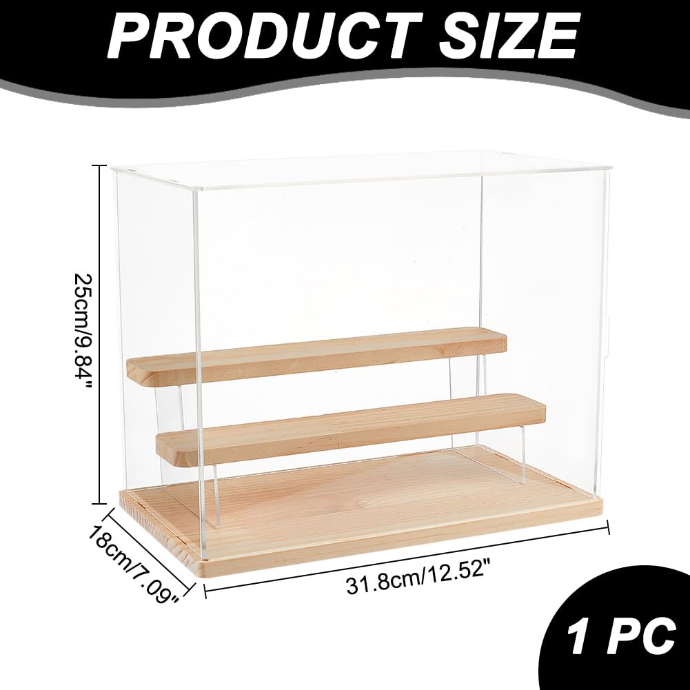Amazon.co.jp: NBEADS 2段クリアディスプレイケース アクリルボックス
