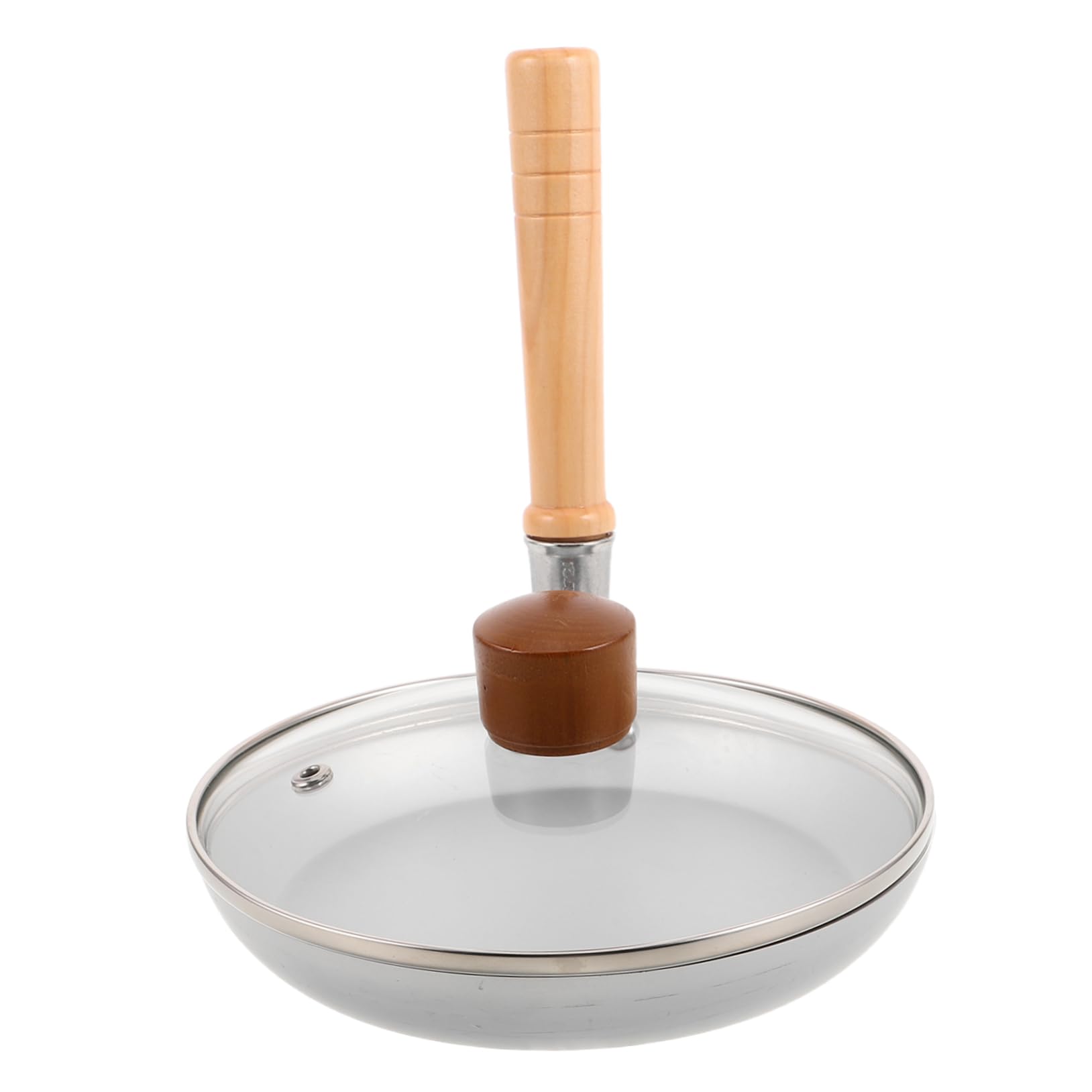 Cabilock 1 Set Japanese Oyakodon Pan with Lid Mini Nonstick Egg Frying Pan with Vertical Handle Compact Omelette Skillet for Efficient Cooking Kitchens