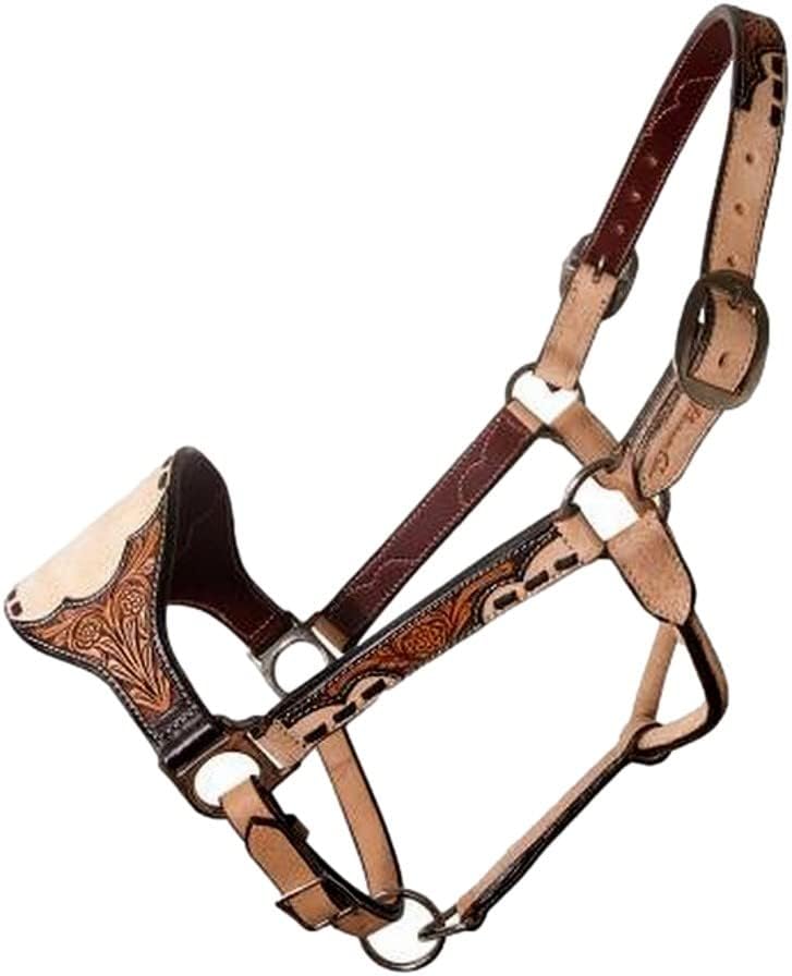 Professional's Choice Prarie Roughout with Overlay Leather Bronc Halter