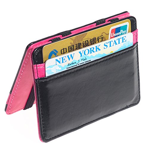 Image of Men's Fashion Magic Money Clip Leather Minimalistic Slim Wallet