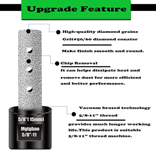 Mgtgbao 1-3/8” Black Diamond Finger Bit, 35Mm Diamond Finger Milling Bits For Enlarging And Shaping Or Round Bevel Existing Holes In Porcelain Hard Ceramic Stone Granite Marble Tile #TOP2