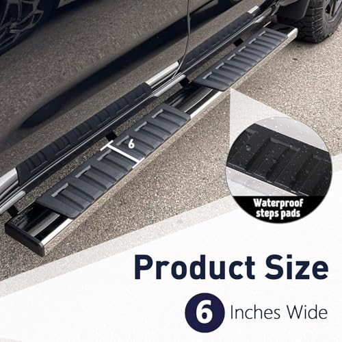 Estribos laterales en acero inoxidable para Chevy Colorado 2015-2026 miniatura 6
