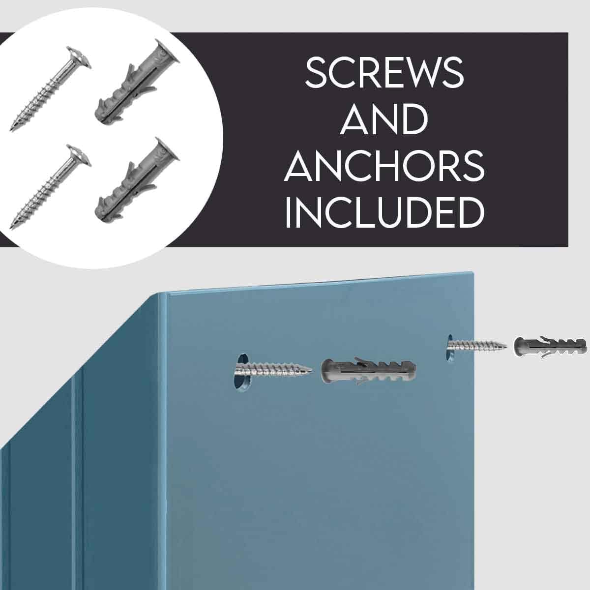 Acrimet Vertical Triple File Folder Holder Organizer, File Sorter (Plastic) (Solid Blue Color)