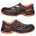 Arbeitssandale Sicherheitssandale Sandale Schutzschuhe Schutzkappe (301S1-OR) (41)