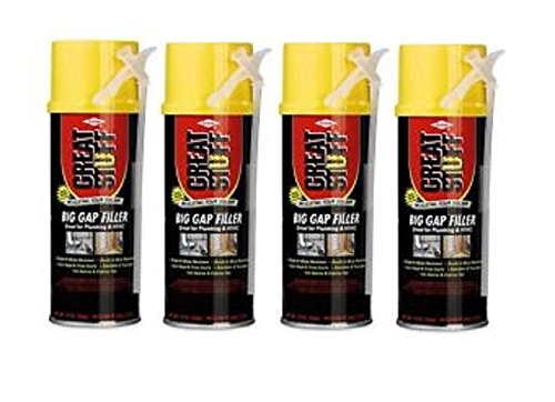 Great Stuff Big Gap Filler Expanding Straw Foam 12-Ounce- 157906 - Pack of 4 Cans