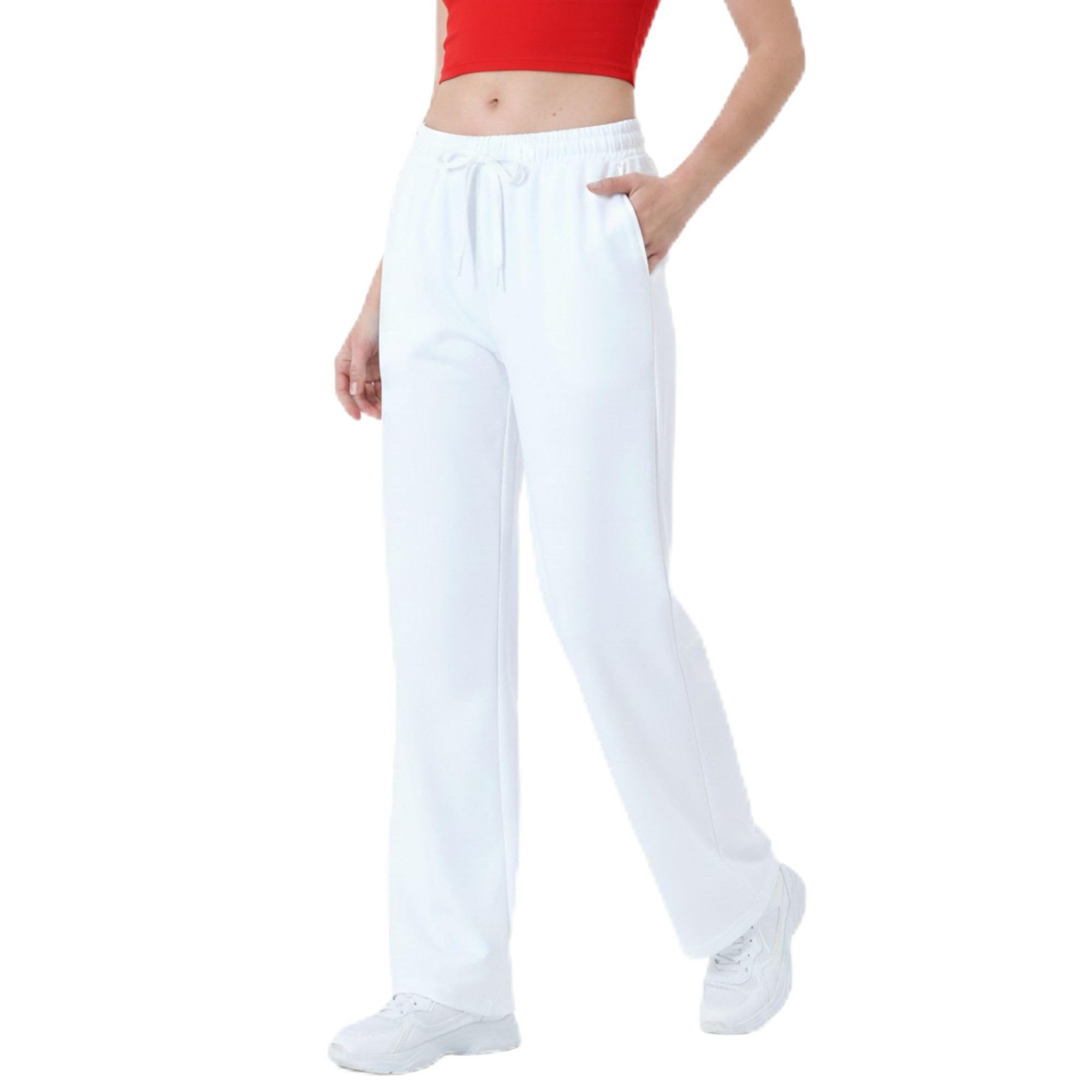 Smith & Solo Jogginghose Damen - Baumwolle Sporthose Lang, Traininghose Laufhosen Bequeme Jogger, Sweatpants Weites Bein mit elastischem Bund Yogahose