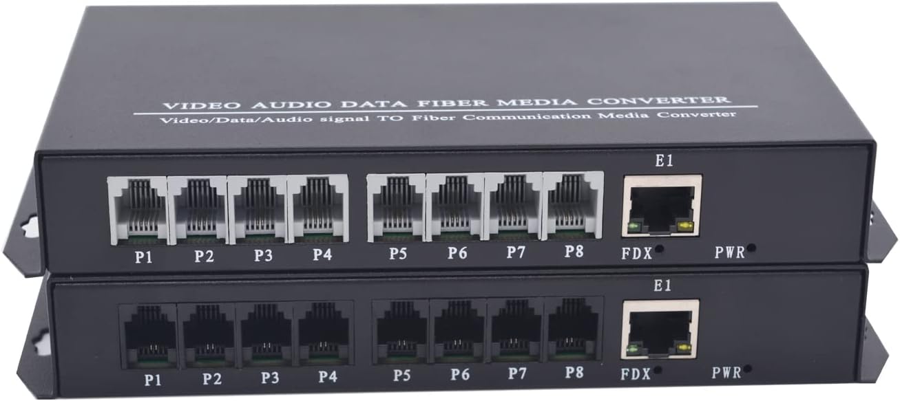 Buy Primedatronic 8 Ports RJ11 Telephone and 10100Mbps Over